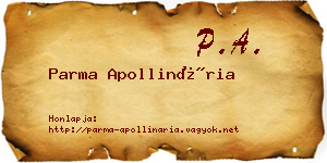 Parma Apollinária névjegykártya